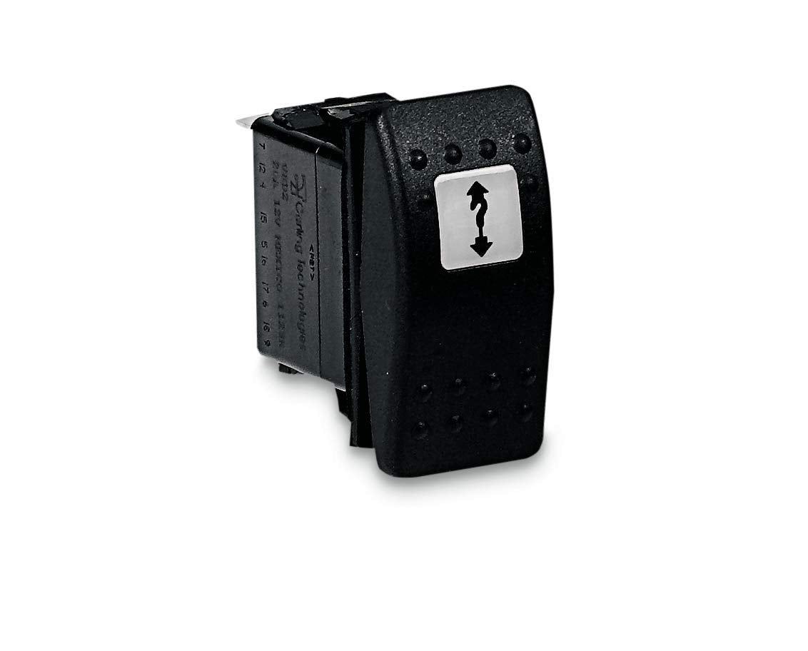 Warn 99897 Lighted Dash Rocker Switch Kit , Black