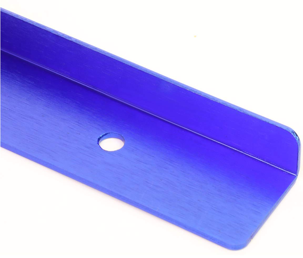 Icbeamer Blue Universal Front Aluminum Bumper License Plate Mount Re-Locator Frame Bracket Holder Bar [Drilling Require]