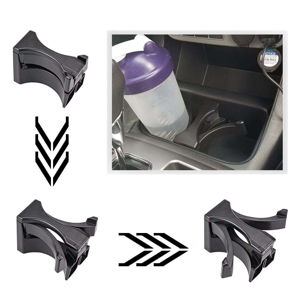 RLB-HILON Cup Holder Insert Compatible with Toyota Tacoma 2005-2014 Year Replaces OEM 5604-04010