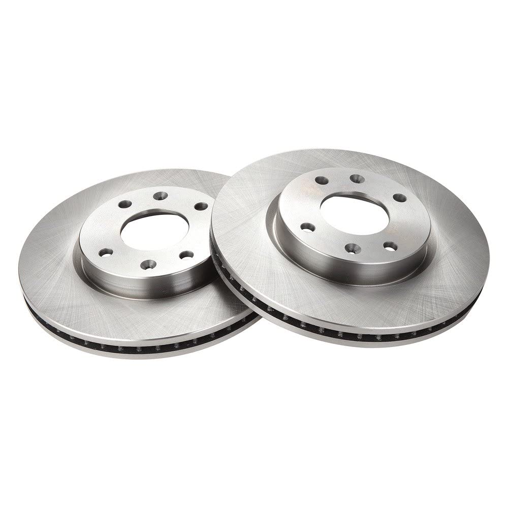 Trq Front Brake Rotors Set Vented Compatible With 2004-2005 Hyundai Sonata 2002-2006 Kia Optima