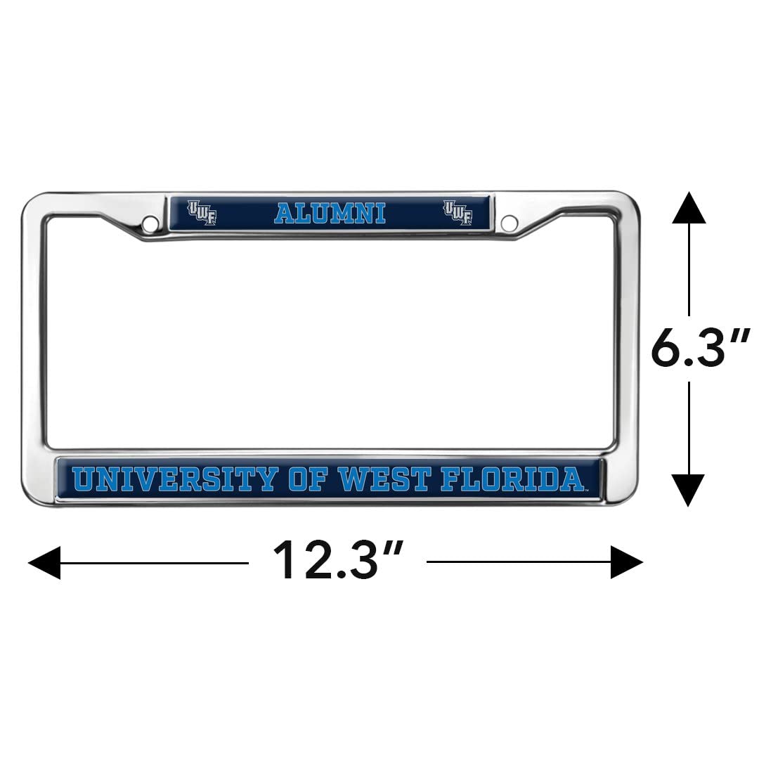 GRAPHICS & MORE Metal License Plate Frame - University of West Florida Alumni, Full Size, One Size, Standard Design
