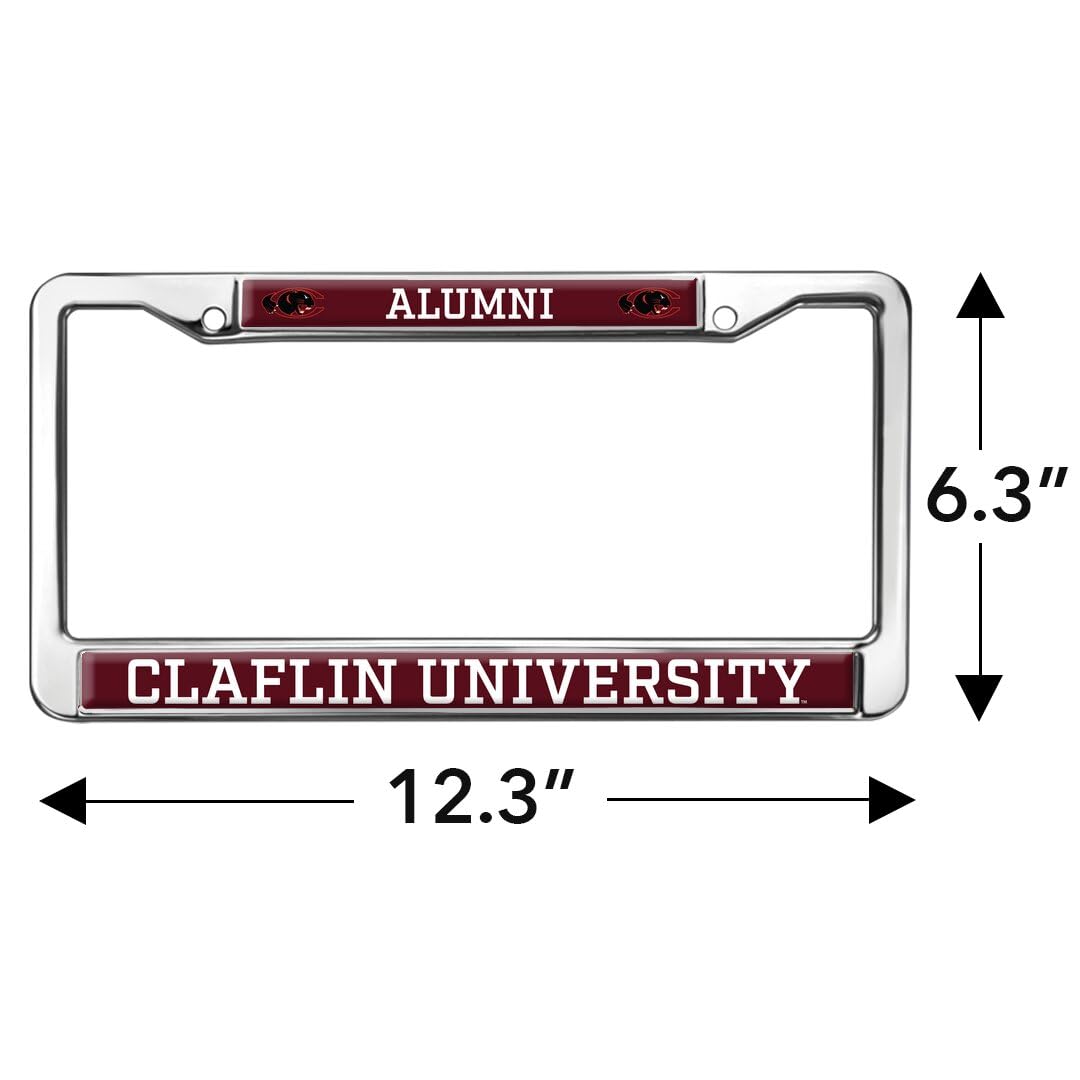 GRAPHICS & MORE Claflin University Alumni Metal License Plate Frame - Full Size, Claflin Panthers Color