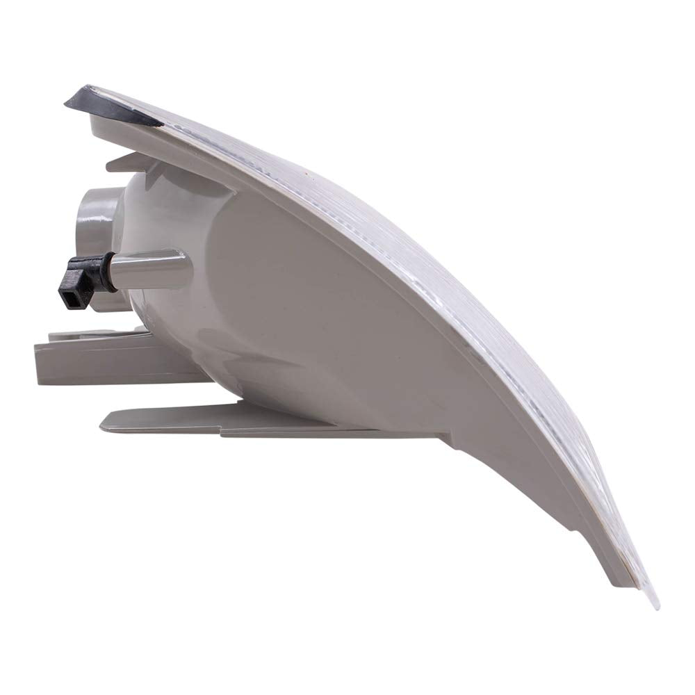 AutoandArt Brock Replacement Driver and Passenger Park Signal Corner Marker Lights Lamps Clear Lens Compatible with 1999-2001 3 Series E46 Coupe & Convertible 63126904307 63126904308