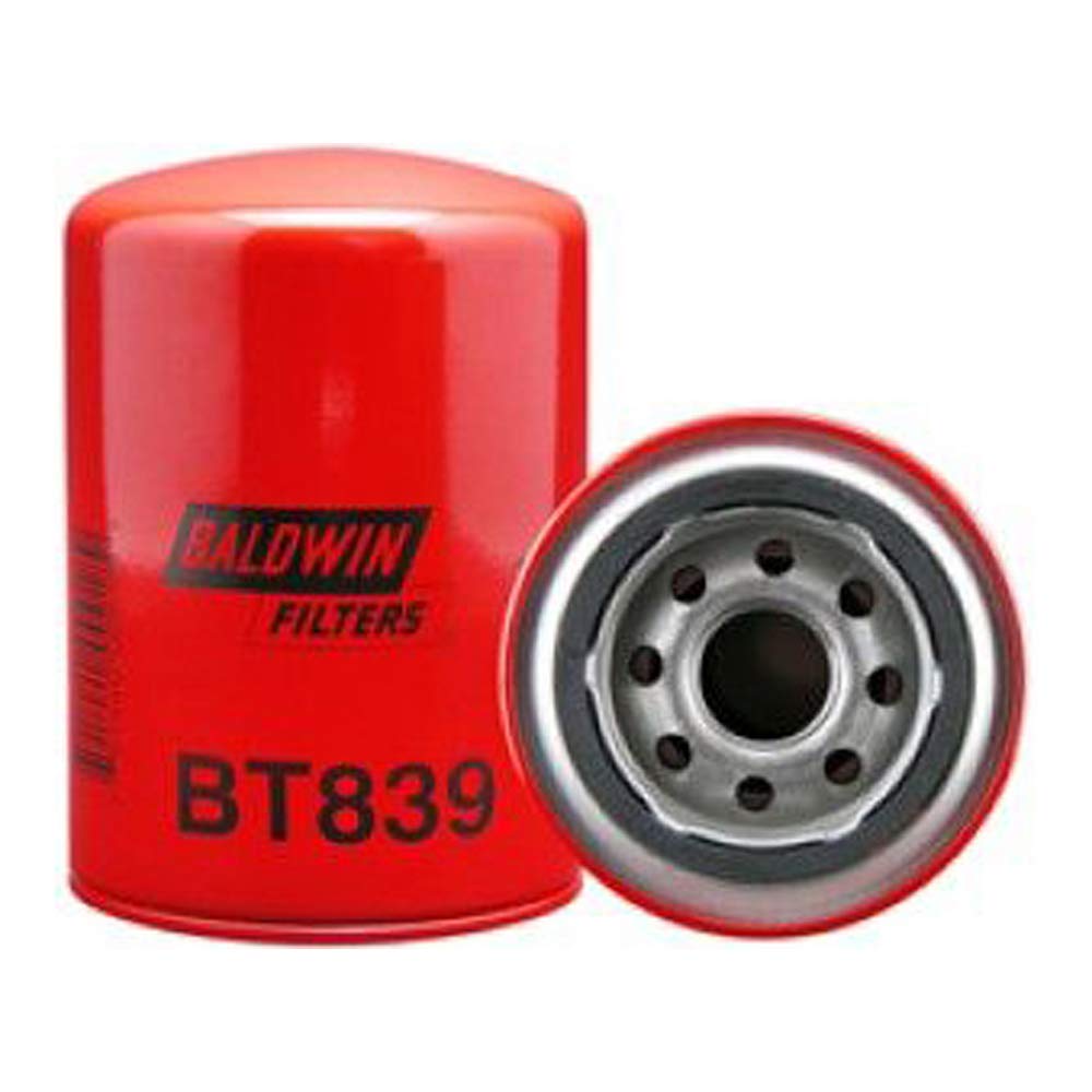 Baldwin Bt839 Heavy Duty Hydraulic Spin-On Filter, 3.8 X 3.8 X 5.5 Inches, Red