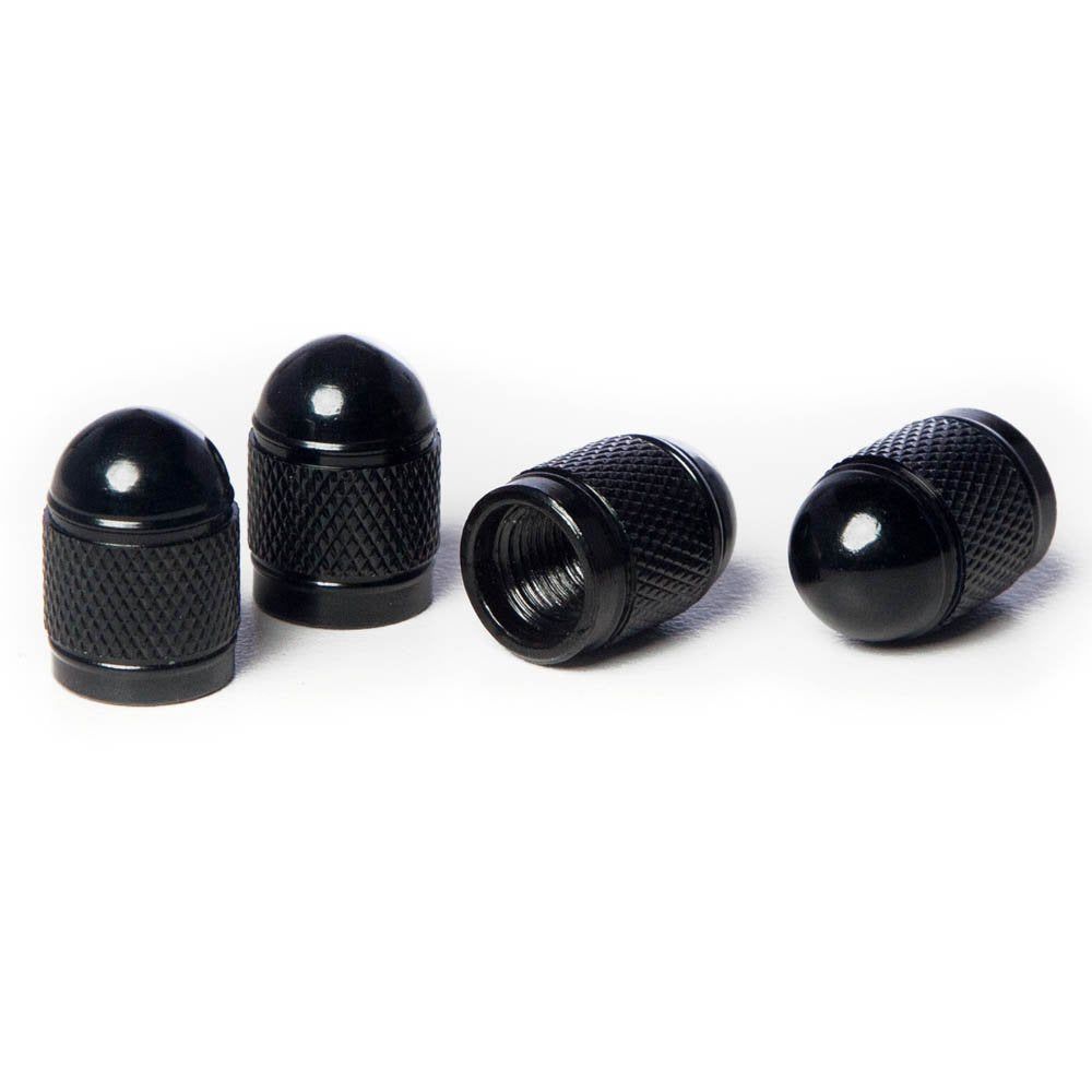 Circuit Performance Vc4 Series Black Aluminum Valve Stem Caps (Set Of 4)