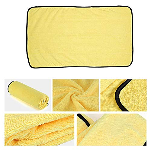 3NH 1X(Car Wash Microfiber Towel Car Cleaning Dry Cloth Car Care Yellow M9L7)