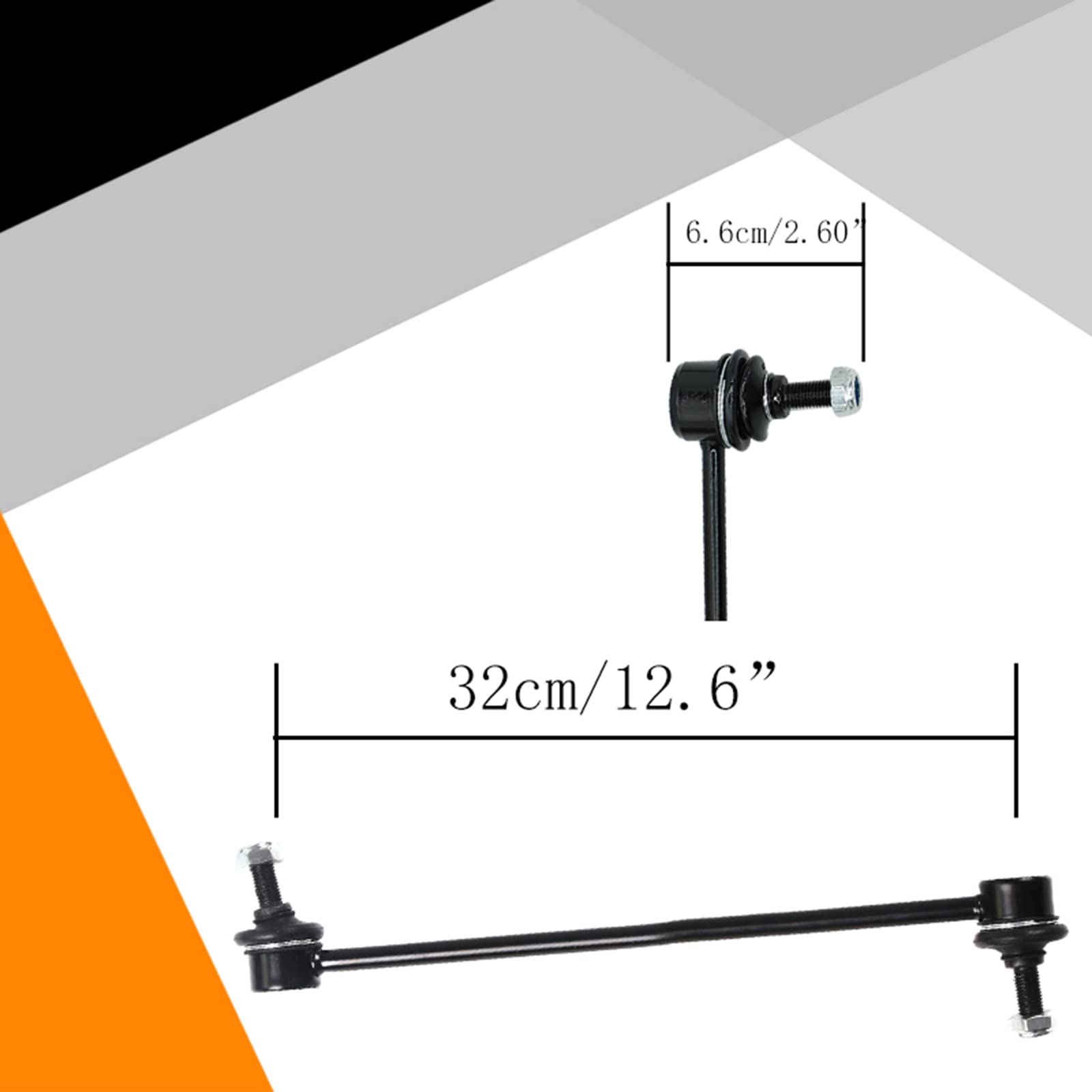 Xopiyao 2Pcs K80296 Front Stabilizer Sway Bar Link Compatible With 2005-2012 Escape 2004-2011 Endeavor 2001 - 2005 Rav4