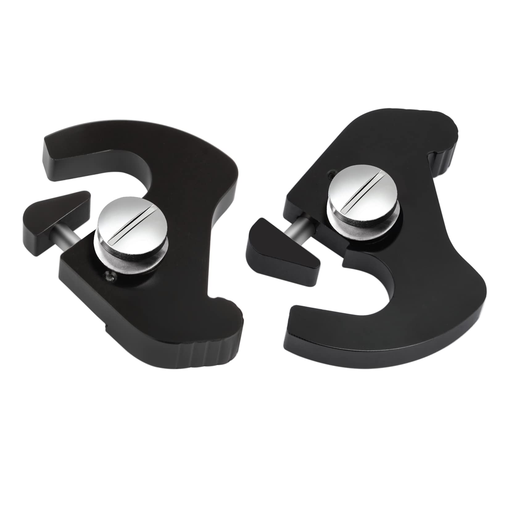 PBYMT Black Detachable Mounting Luggage Rack Latch Clips Compatible for Harley Davidson Softail Sportster Touring Street Glide R