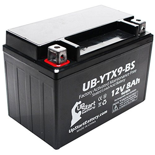 Ytx9-Bs Battery Replacement (8Ah, 12V, Sealed) Factory Activated, Maintenance Free Battery Compatible With - 2003 Polaris Predat