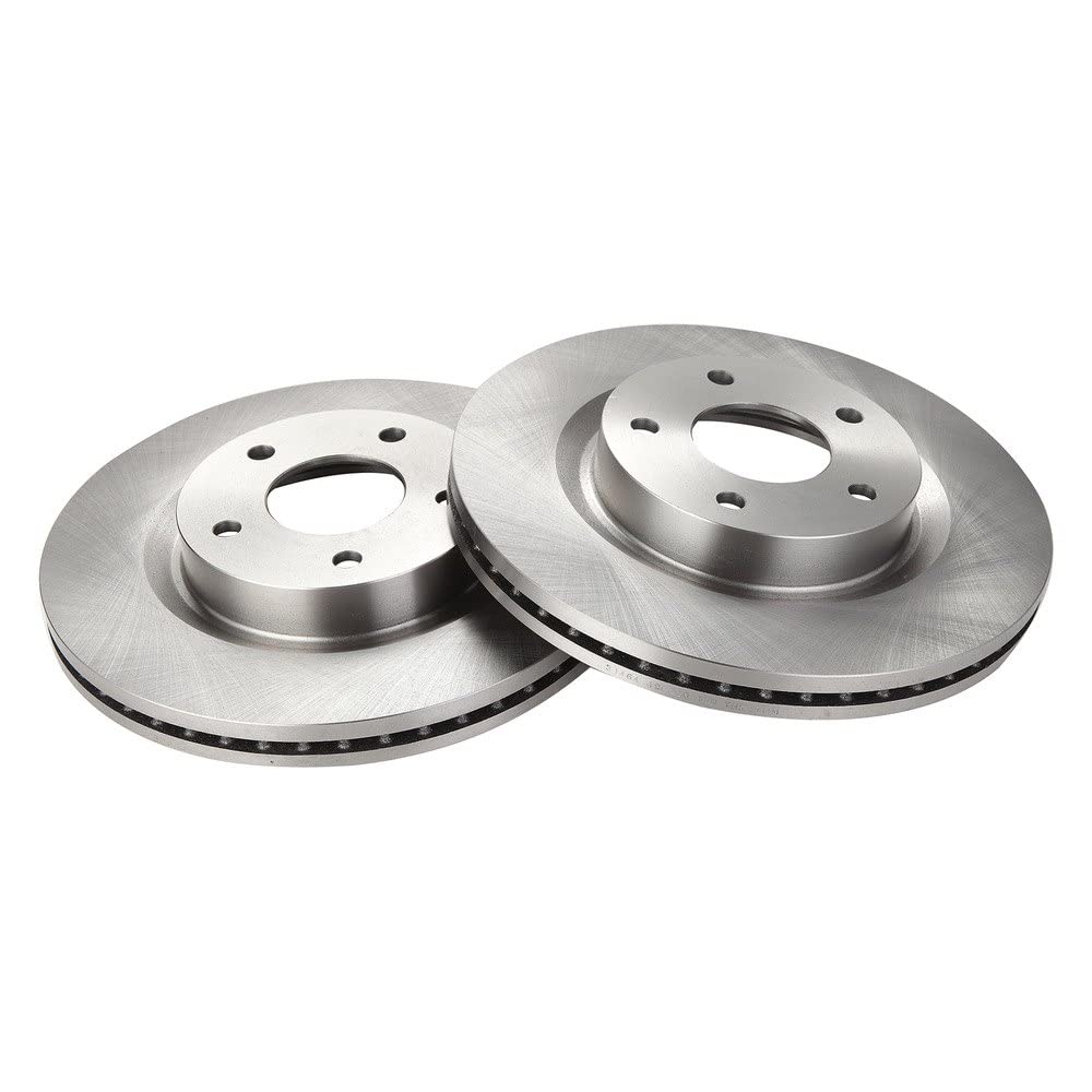 Trq Front Brake Rotors Set Vented Compatible With 2007-2024 Nissan Altima