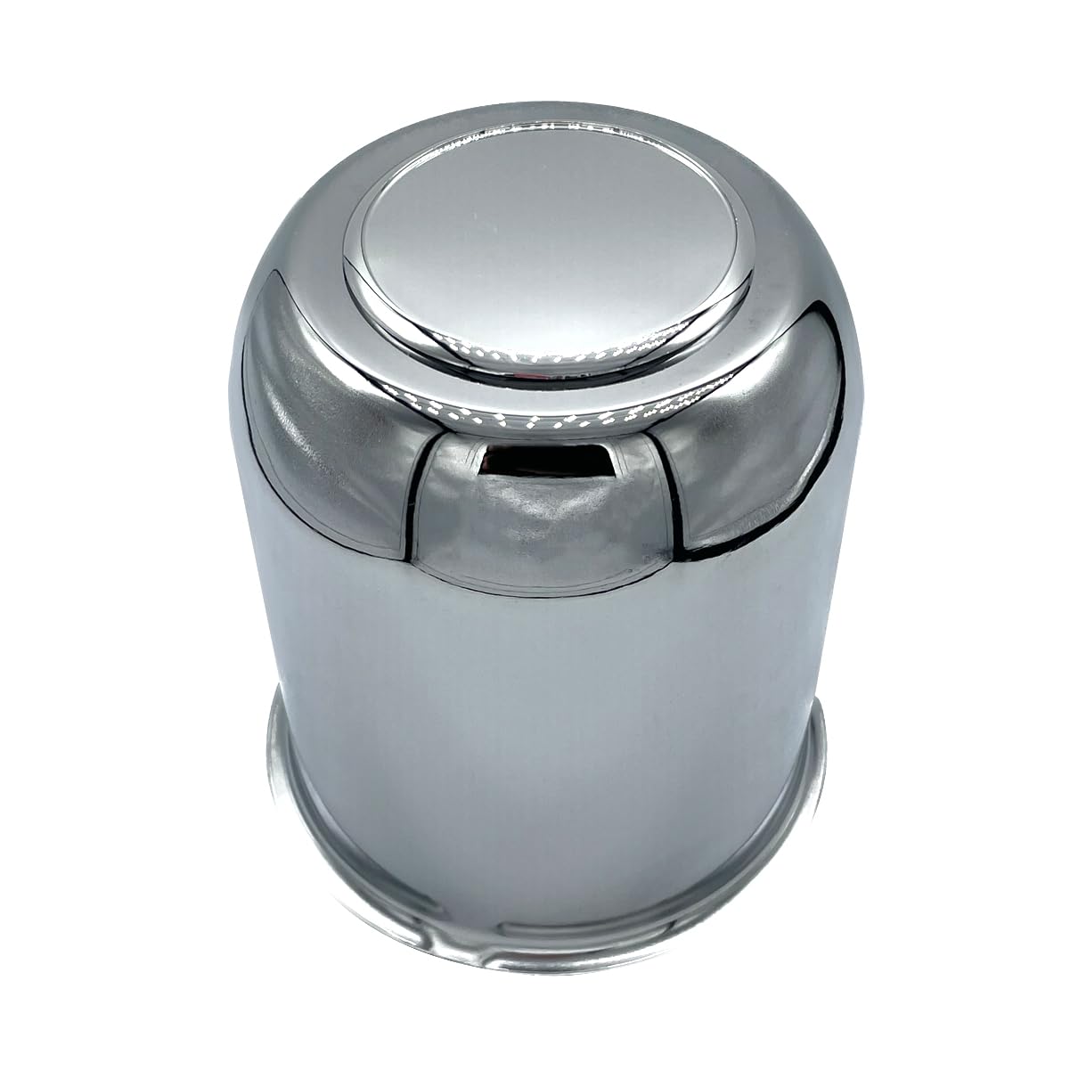 AYZH 4 Pack 3-3/4 Inch Center Caps Push Through for Trailer Truck RV Wheels Rims 3-3/4'' Center Bore Chrome Steel
