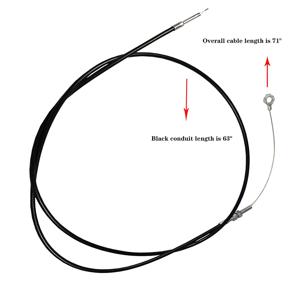 Aniro Moto 71 Throttle Cable for Go Kart Predator 212cc, GX160, GX200, 196cc, Black Accelerator Replacement Parts