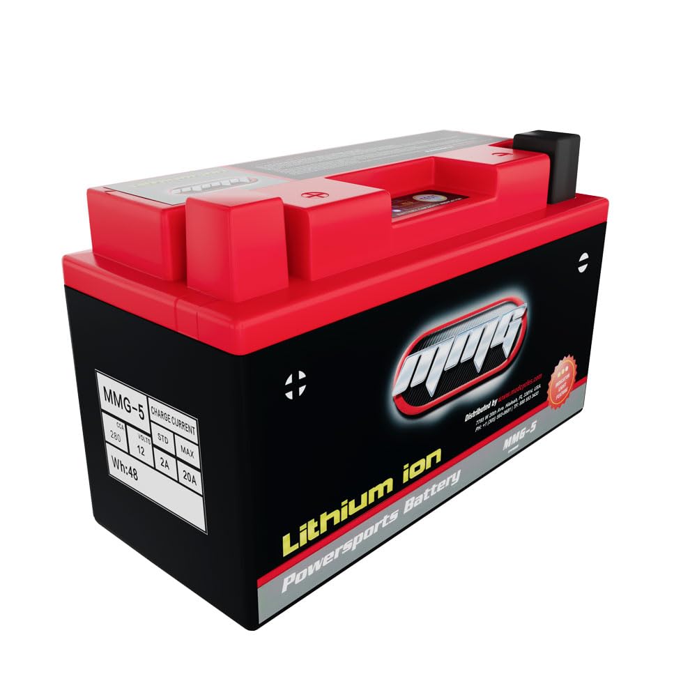 Mmg Lithium Ion Sealed Battery 12V 280 Cca Motorcycle Scooter Atv For Ytz10S Ytz12S Ytz14S Yt12B Bs (Mmg5)