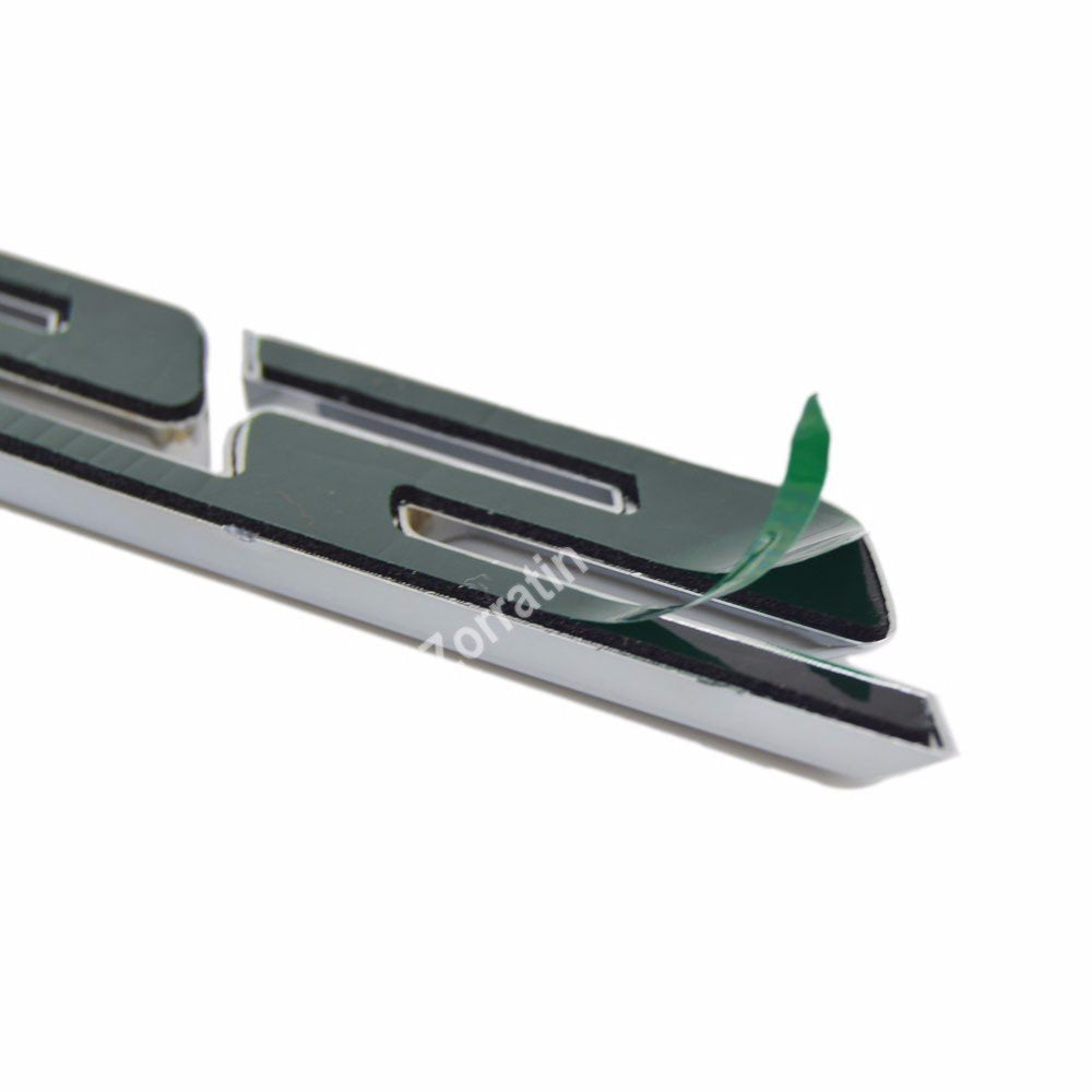 Blue Slant SS Grill Side Trunk Emblem Badge Decal with Adhesive for Chevrolet Chevy Camaro Impala Malibu Holden 2010-2015 (2 pieces)