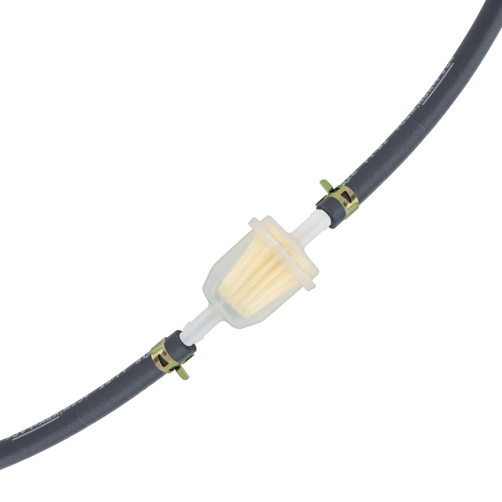 Wetenex 1/8'' Fuel Line Gas Line 10 Feet Long with 10 Clamps for Kawasaki EZGO Snowmobile Lawn Mowers Tractors Bike Scooter ATV