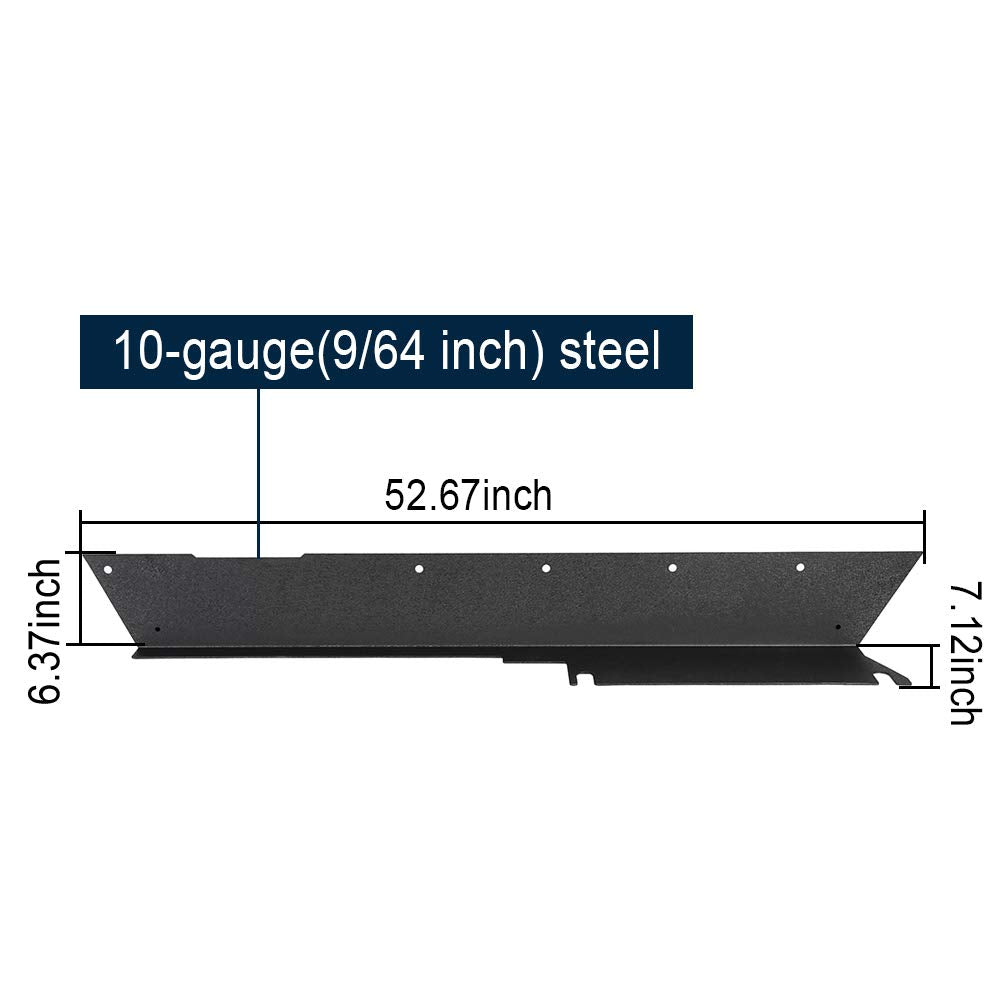 Hooke Road Rock Slider Armor Rocker Panel Guards Compatible with Jeep Wrangler TJ 1997-2006 (Exclude 04-06 TJ Unlimited/LJ) Clad