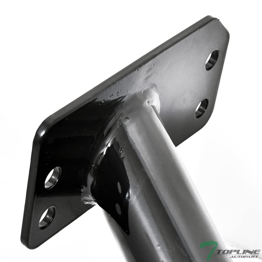 Class 3 III Black 2'' Receiver Tube Rear Bumper Trailer Tow Hitch Towing Mount Compatible with 07-13 Acura MDX