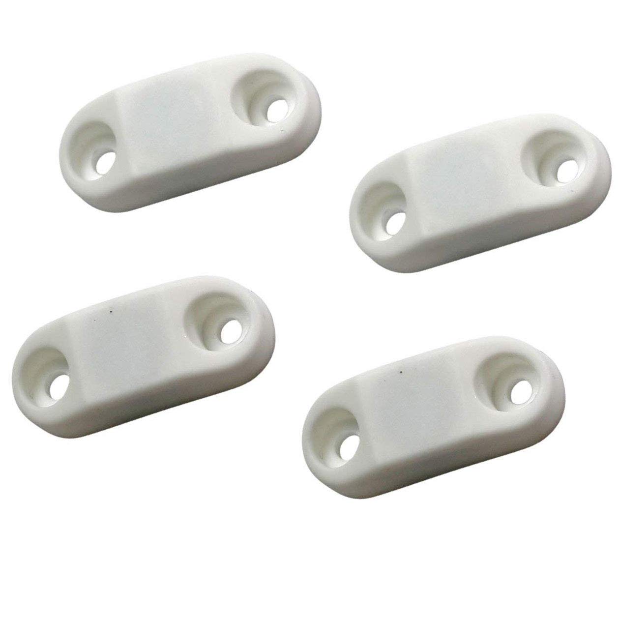 Hamilton Bowes #1 Strongest - Rv & Trailer Magnetic Door/Baggage Door Catch Camper (White Plastic 2-Pairs)