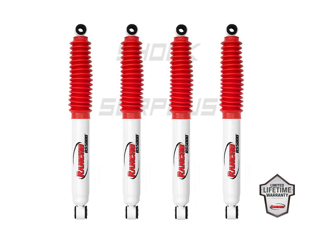 Rancho RS5000 Shock Set compatible with 1999-2004 Ford F250 F350 4WD w/2.5-3 Lift