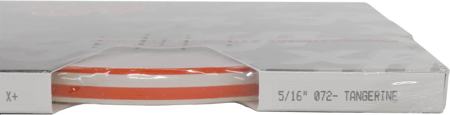 Universal TFX 0005072 - Auto Customizing Dual Pinstripe - 5/16&quot; x 150' (1/8” Stripe, 1/8&quot; Gap, Then 1/16” Stripe) - 072-Tangerine