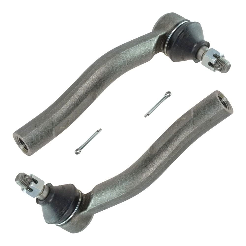 TRQ Front Outer Tie Rod Set Compatible with 2012-2019 Toyota Prius C 2007-2014 Yaris