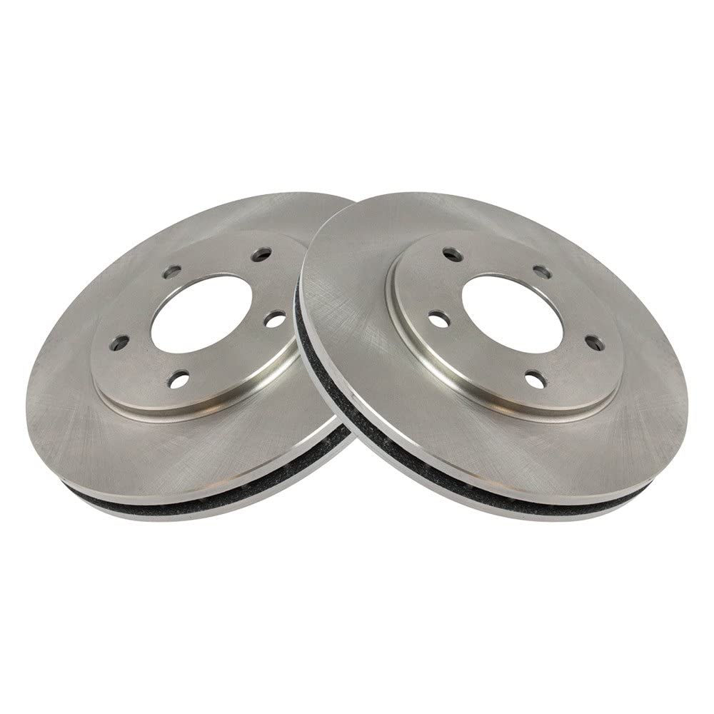 Trq Front Brake Rotors Set Vented Compatible With 1988-1995 Buick Regal 1990-1995 Chevrolet Lumina 1995 Monte Carlo Oldsmobile C