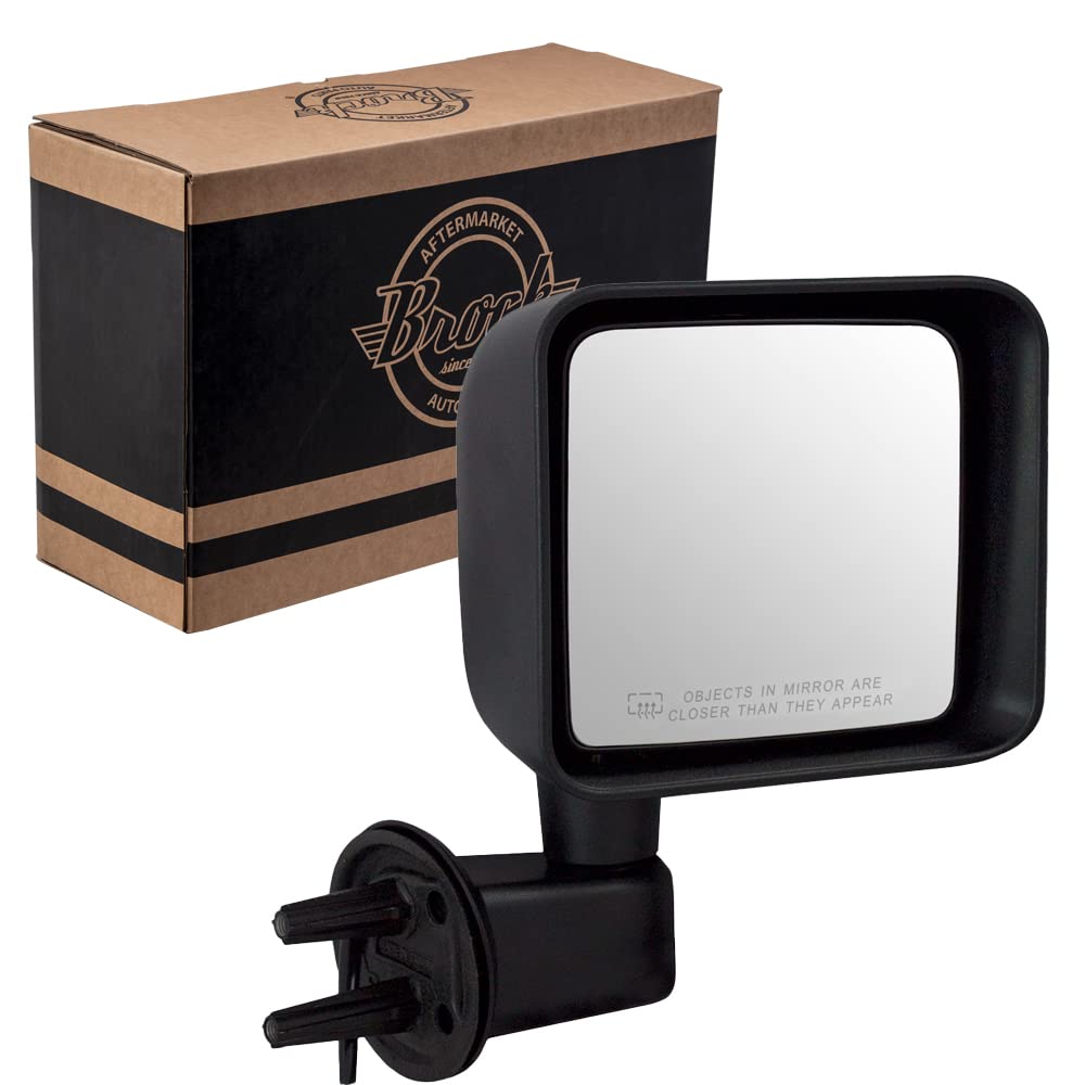 Power Door Mirror fits 15-17 Jeep Wrangler 18 Wrangler JK Passenger Side Heated