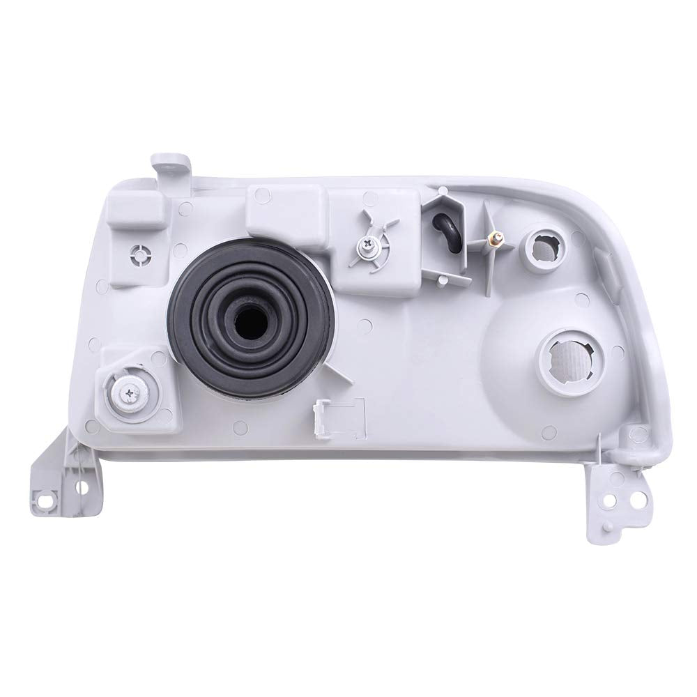 Brock Replacement Pair Set Halogen Combination Headlights Headlamps W/Chrome Bezel Compatible With Grand Vitara Xl-7 & Vitara 35