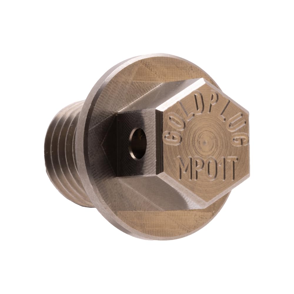 Goldplug Mp-01T M12X1.5, Made In Usa, Reduced Hex Head - Stainless Steel Magnetic Drain Plug - Honda, Uses Extra Washers Sw-03
