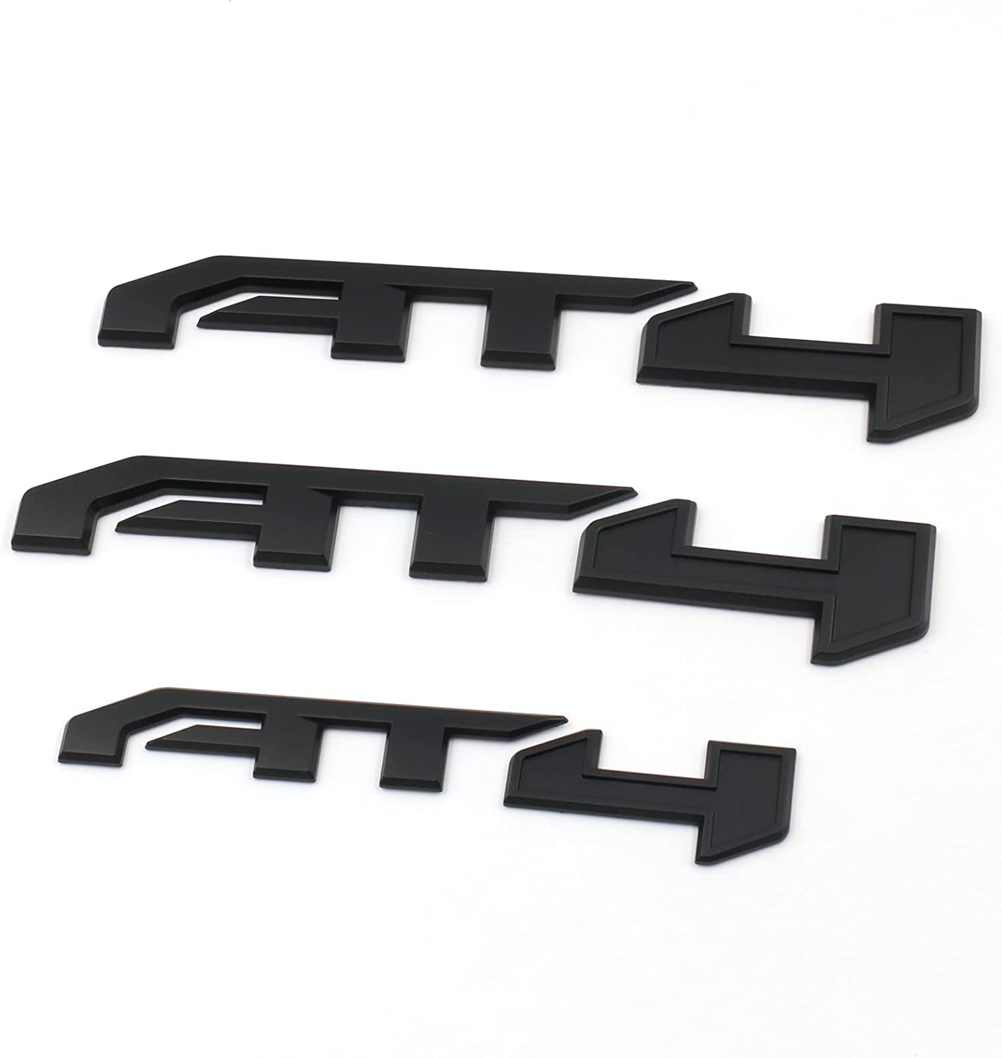 4Pcs AT4 HD Emblem Sierra Letters 3D Side Door Rear Tailgate Badge Sticker Decal NamePlate 85002068 Replacement for Sierra 1500