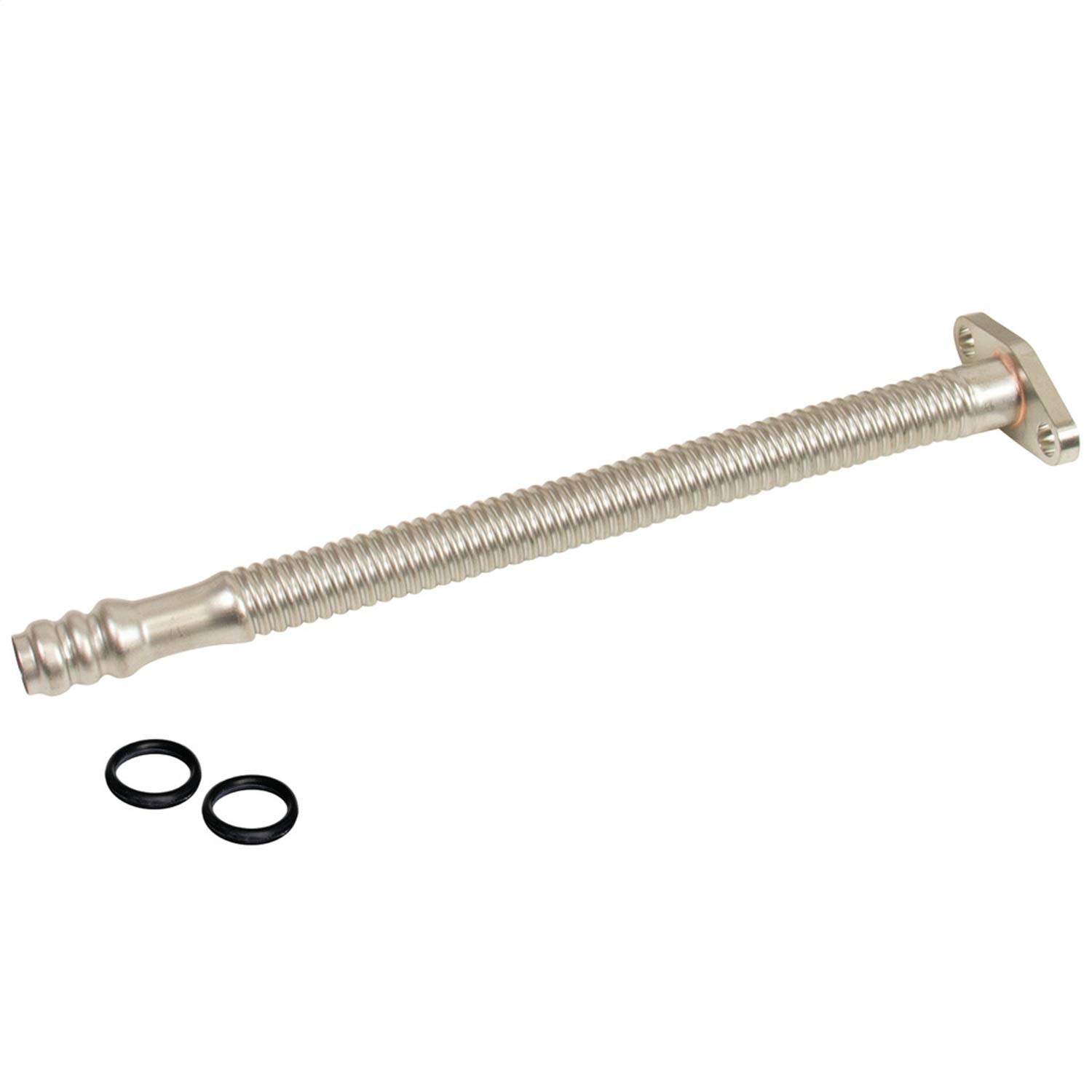 Bd Diesel 1453105 Supercharger Oil Drain Line 12 In. Flexible Stainless Tubing Designed To Slip Into Cummins Oil Drain Ports Ide