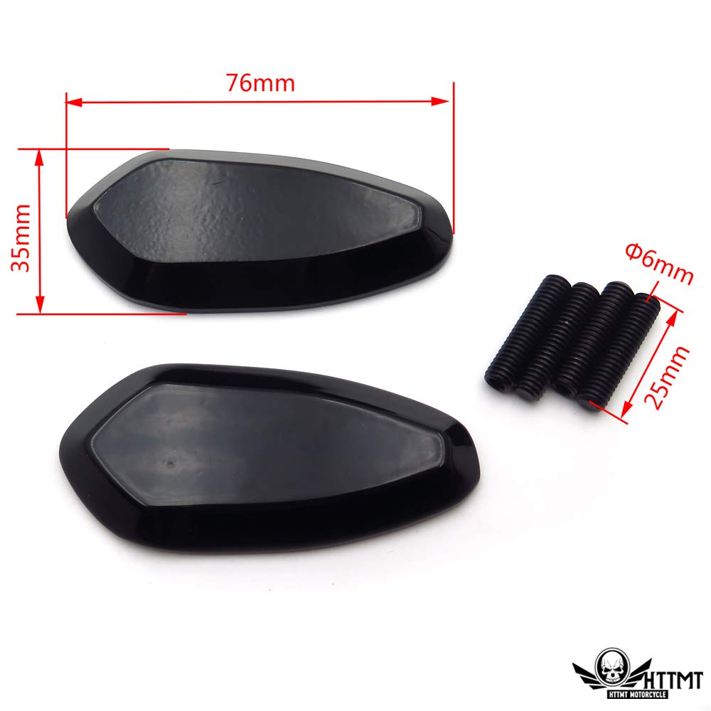Httmt- Usmt222-013-Bk-Nologo- Mirror Block Off Base Plates 5Mm Compatible With 1999-2007 R6 Yzf-R6 Yzfr6 Carbon