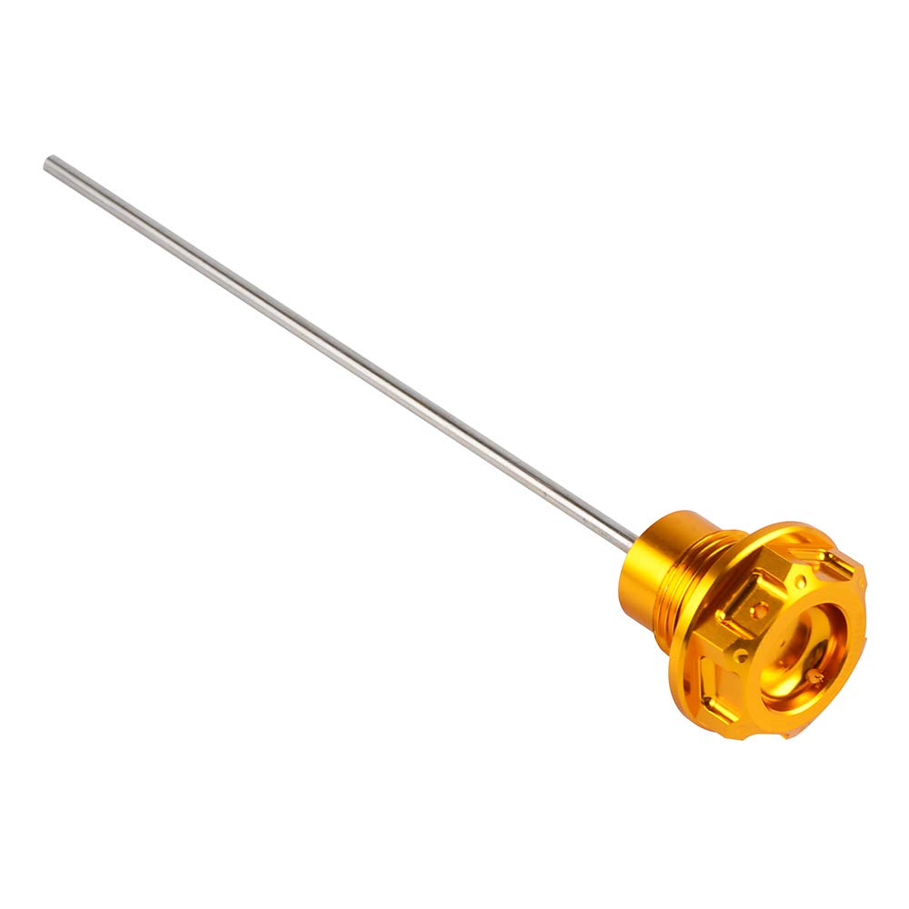 Nicecnc Gold Engine Oil Dispstick Stick Plug Level Gauge Compatible With Suzuki Drz400 Drz400E Drz400S Drz400Sm 2000-2022