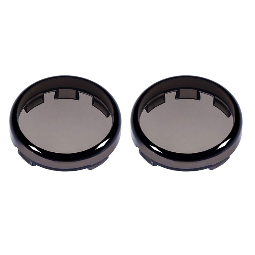 Benlari Smoke Bullet Turn Signal Light Lens Covers Compatible For Harley Davidson Touring Dyna Softail Sportster Electra Street 