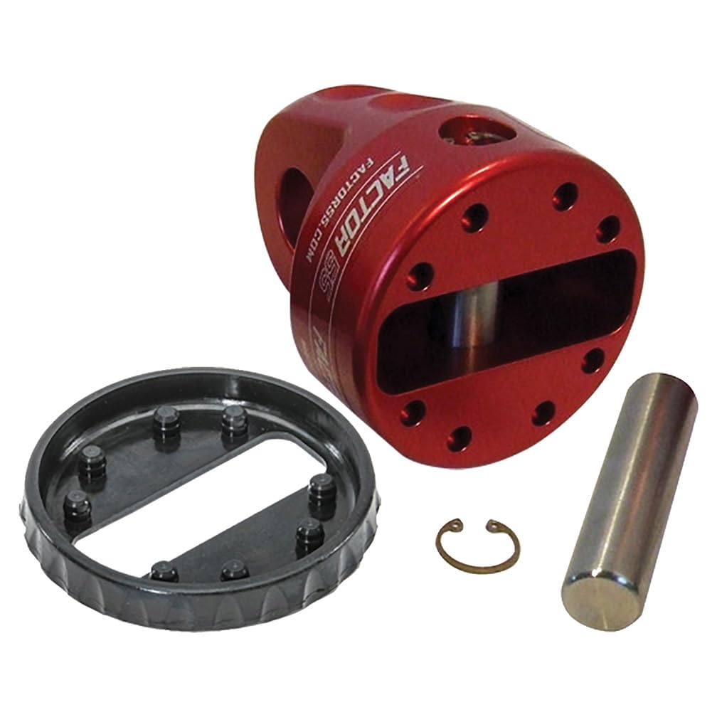 FACTOR 55 0001501 Shackle Mount, Red, Rated for up to 16,000 LB Winch