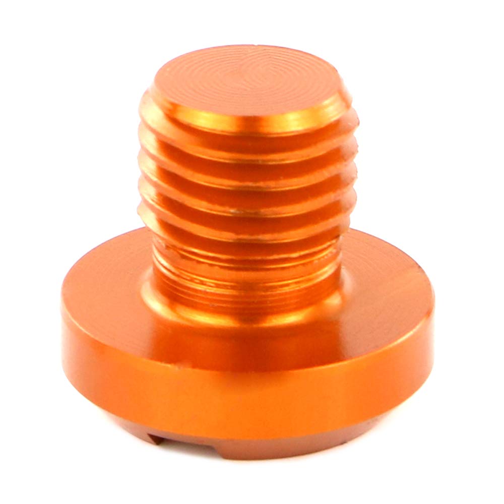 Xitomer Aftermarket 4 Pcs M10X1.25 Mirror Hole Plugs, Fit Forand So On, Aluminum Cnc (Orange)
