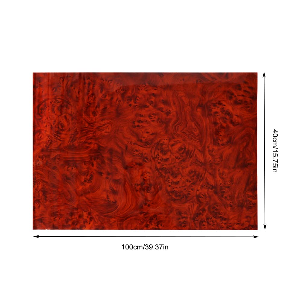 GreceYou High Glossy Wood Grain Vinyl Wrap Sticker Decal Car Internal Wraps Self Adhesive DIY Film, Waterproof Wrap Roll Without