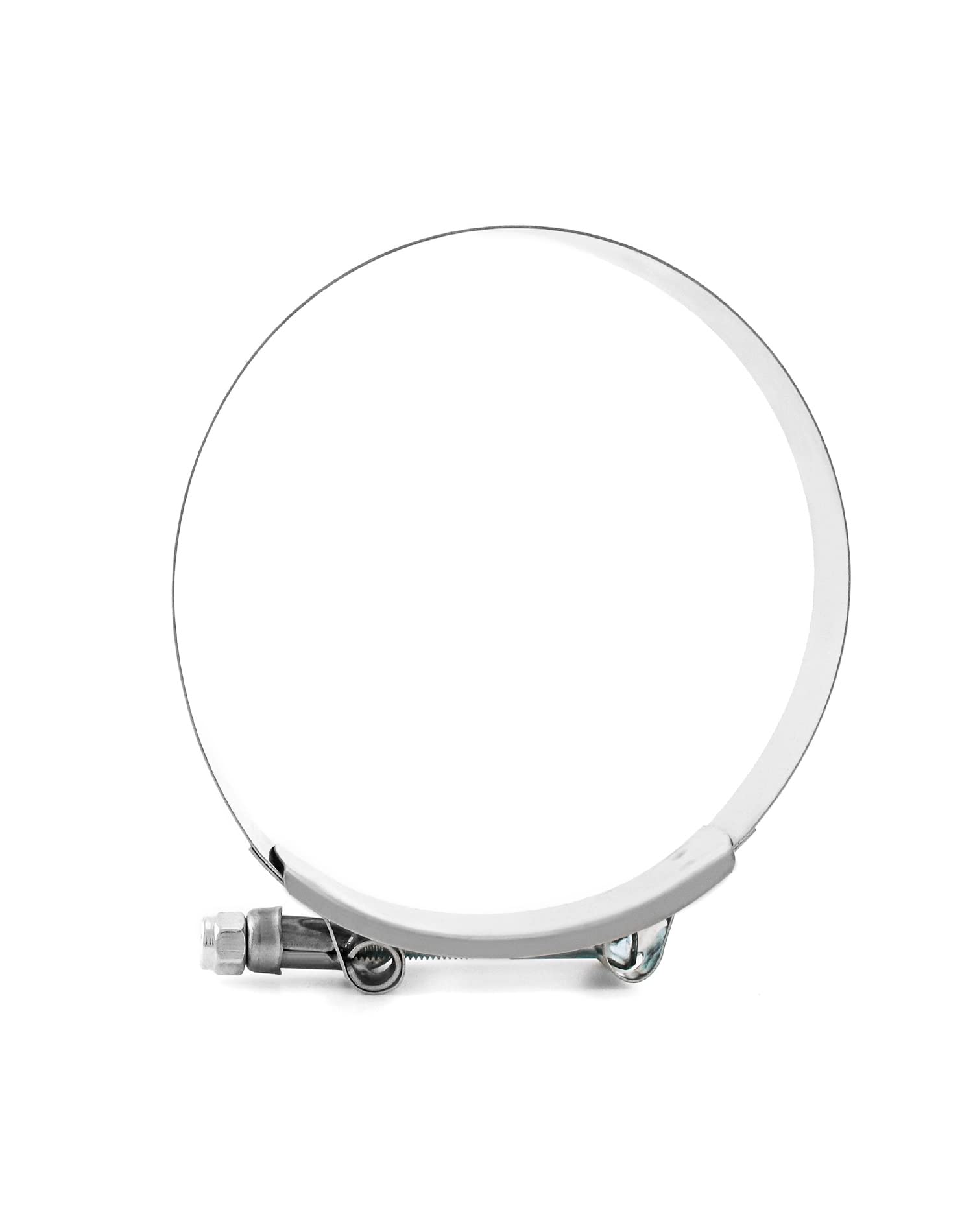 Qwork 4'' T-Bolt Hose Clamp Stainless Steel, Working Range 108Mm - 116Mm For 4'' Hose Id, Turbo Intake Intercooler Clamp, 4 Pack