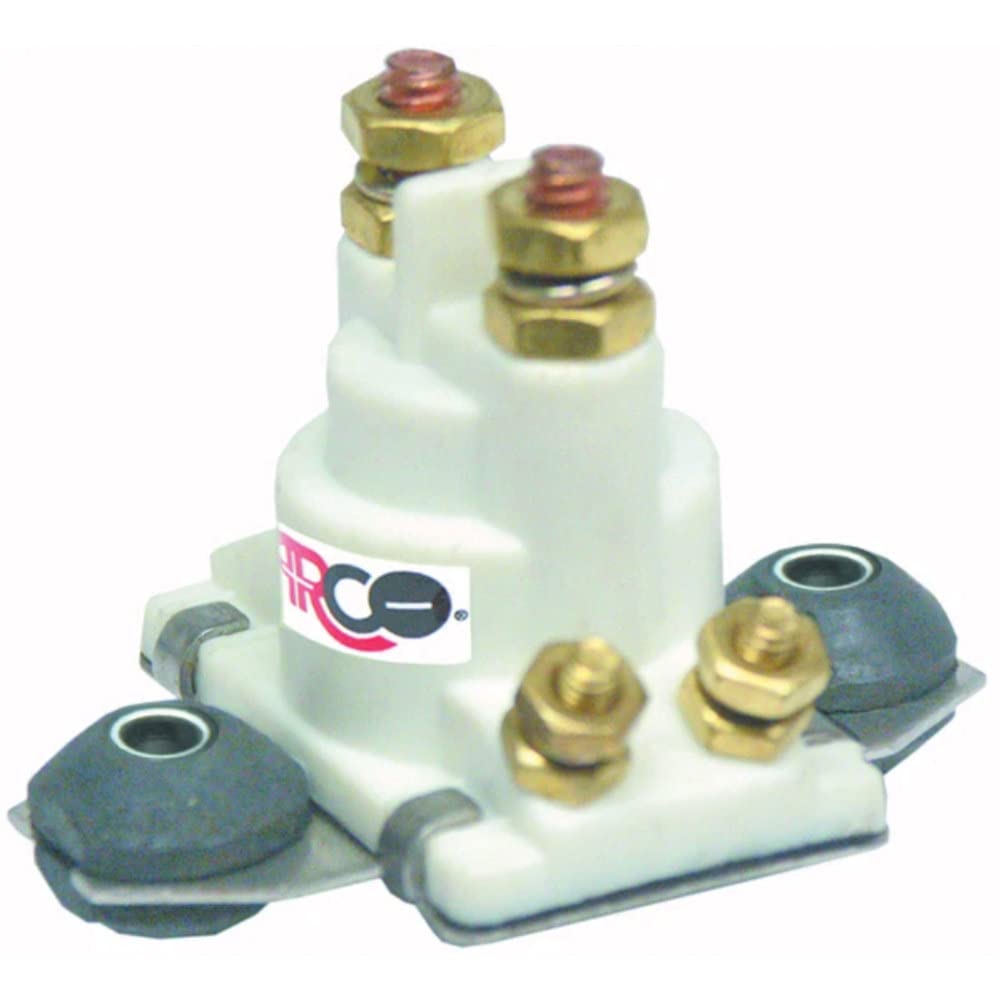 Arco Starting & Charging Sw097 Solenoid For Mercury & Mercruiser - 12 Volt, Isolated Base, White Housing