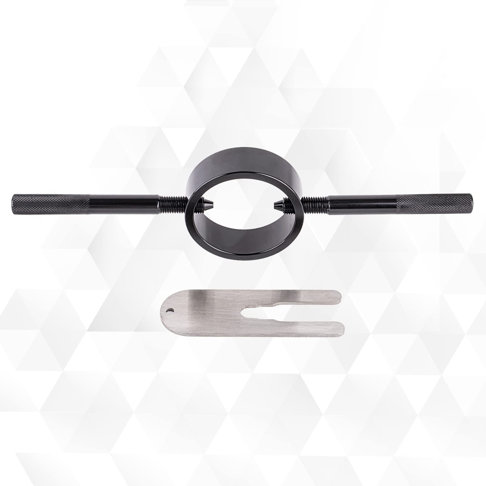 Amerbm Universal Motorcycle Fork Spring Compressor Tool Kit Works With Most Upside Down Streetbike & Motorcycle Forks