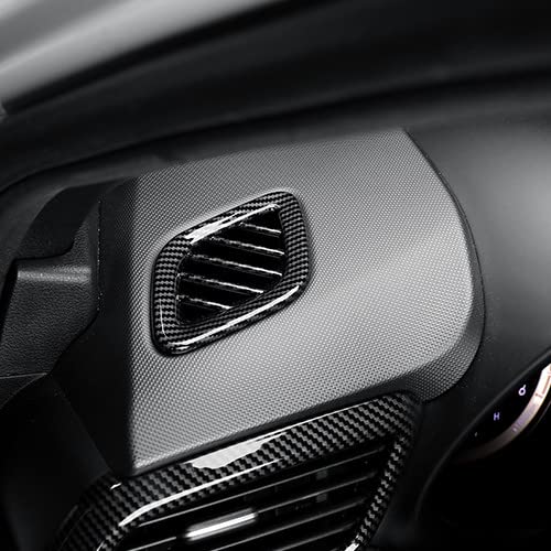 JUIVEEL Carbon Fiber Style Side Air Conditioning Vent Outlet Trim Frame Cover Right & Left AC Air Vent Cover Compatible with Hyu