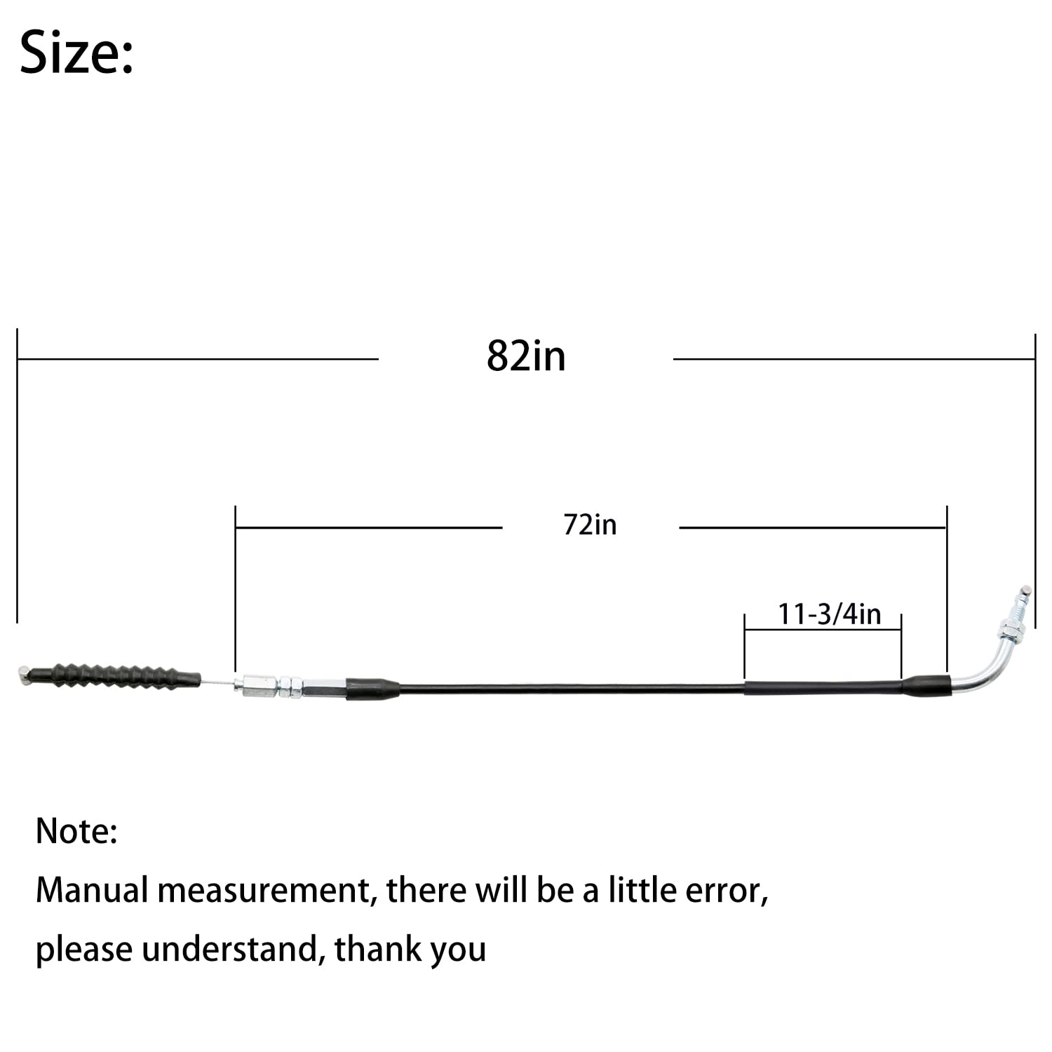 Yeshinda New 82 Inch Go Kart Throttle Cable Compatible With Carter Talon 150Cc Twister Ss250 Hammerhead Cart Tomberlin Crossfire 150R American Sportswork 150Cc 250Cc Go Kart Buggy Atv
