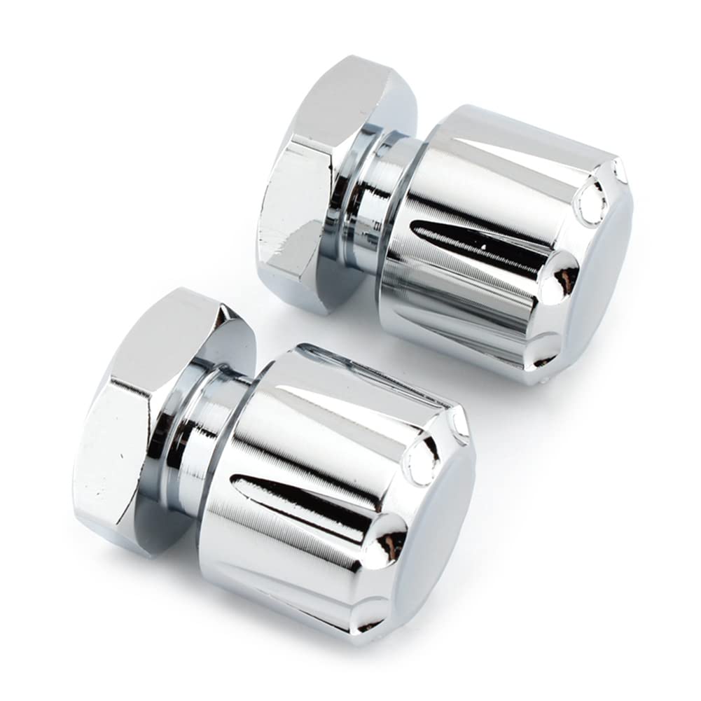 Fsfy Chrome Motorcycle Mounting Bolts, 2Pcs Solo Mounting Nuts For Harley Road Glide Fltr 1998-2002, 2007-2009, Fltrx 2005-2021,