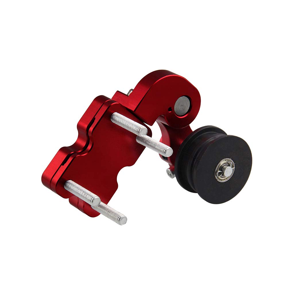 Chain Tensioner Adjuster Universal Aluminum Chain Automatic Regulator for Motorcycle Motocross Dirt Pit Bike ATV (red)