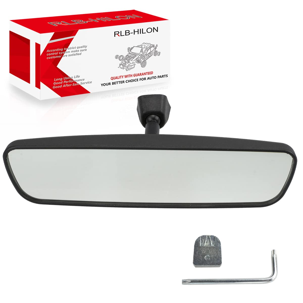 Rlb-Hilon 10.6    Rear View Mirror, Universal Fit Type, Compatible With Jeep Wrangler Kia Optima Soul Sorento Nissan Rogue Altim