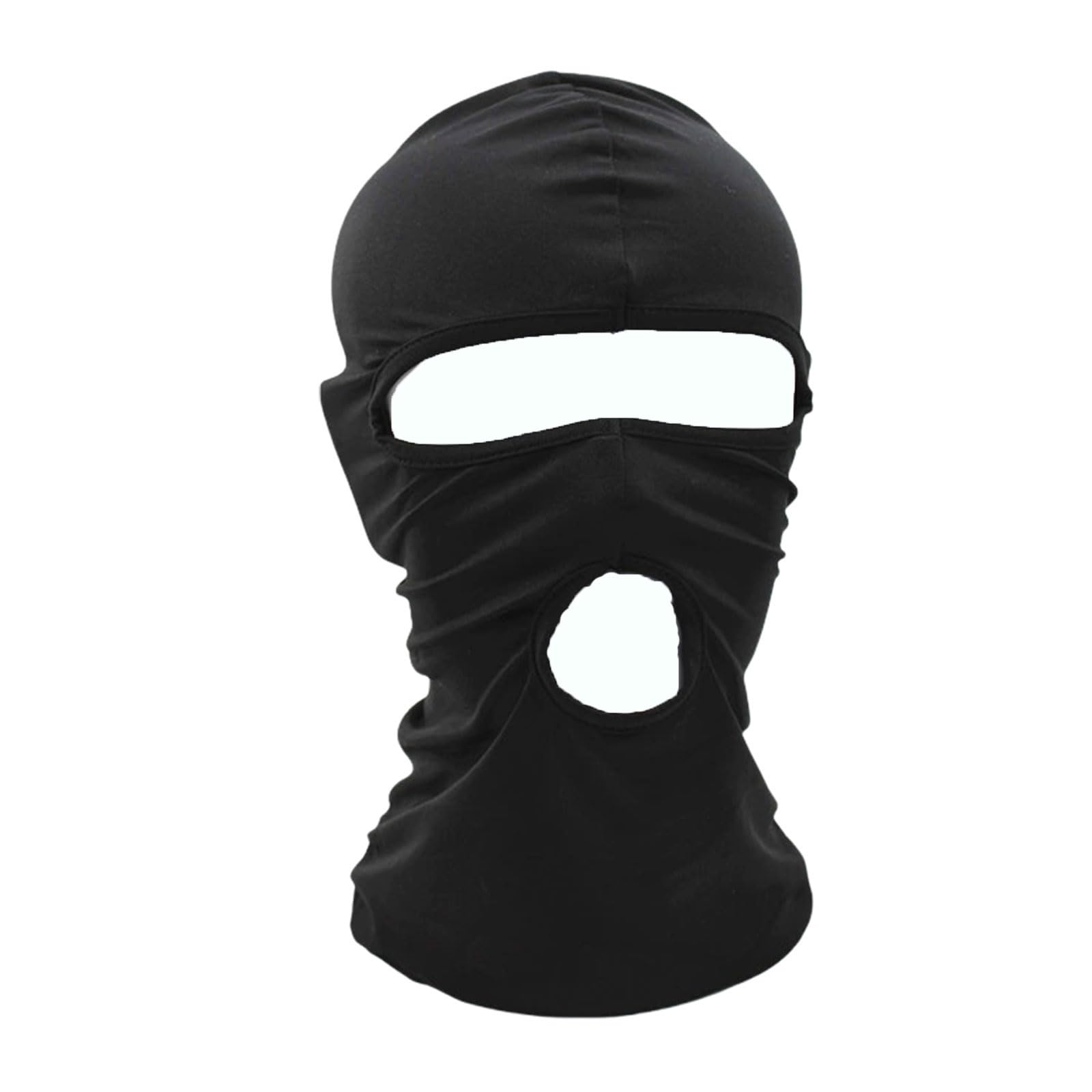 Balaclava Ski Mask, Thin Three Holes Full Face Mask for Motorcycle Bike Hunting Cycling Cap Ski (US, Alpha, One Size, 2 Holes Bl