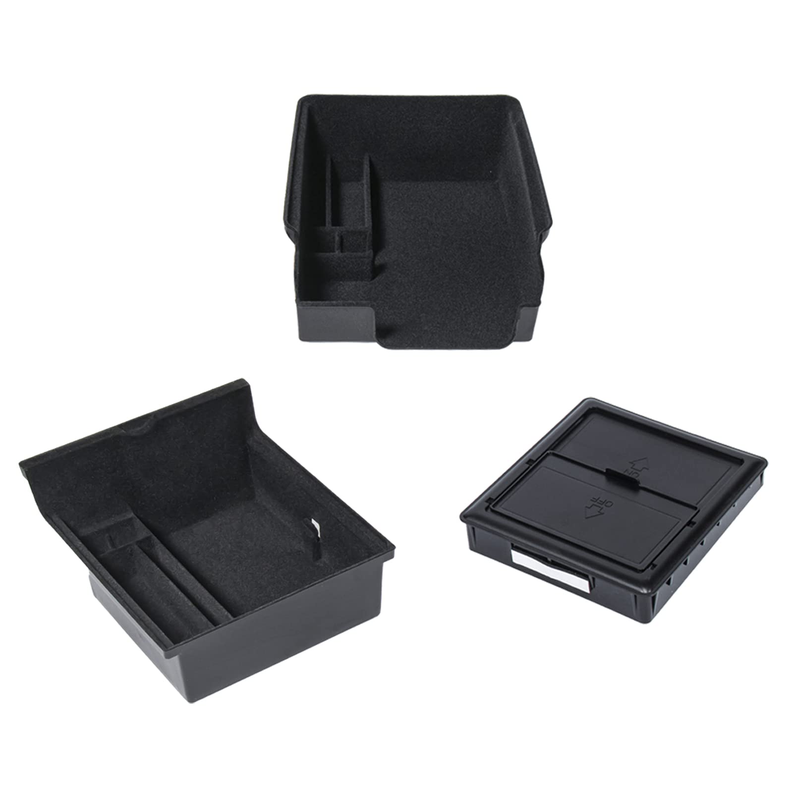 Carwiner 3PC Console Organizer Set for 21-23 Tesla Model 3, 21-24 Model Y