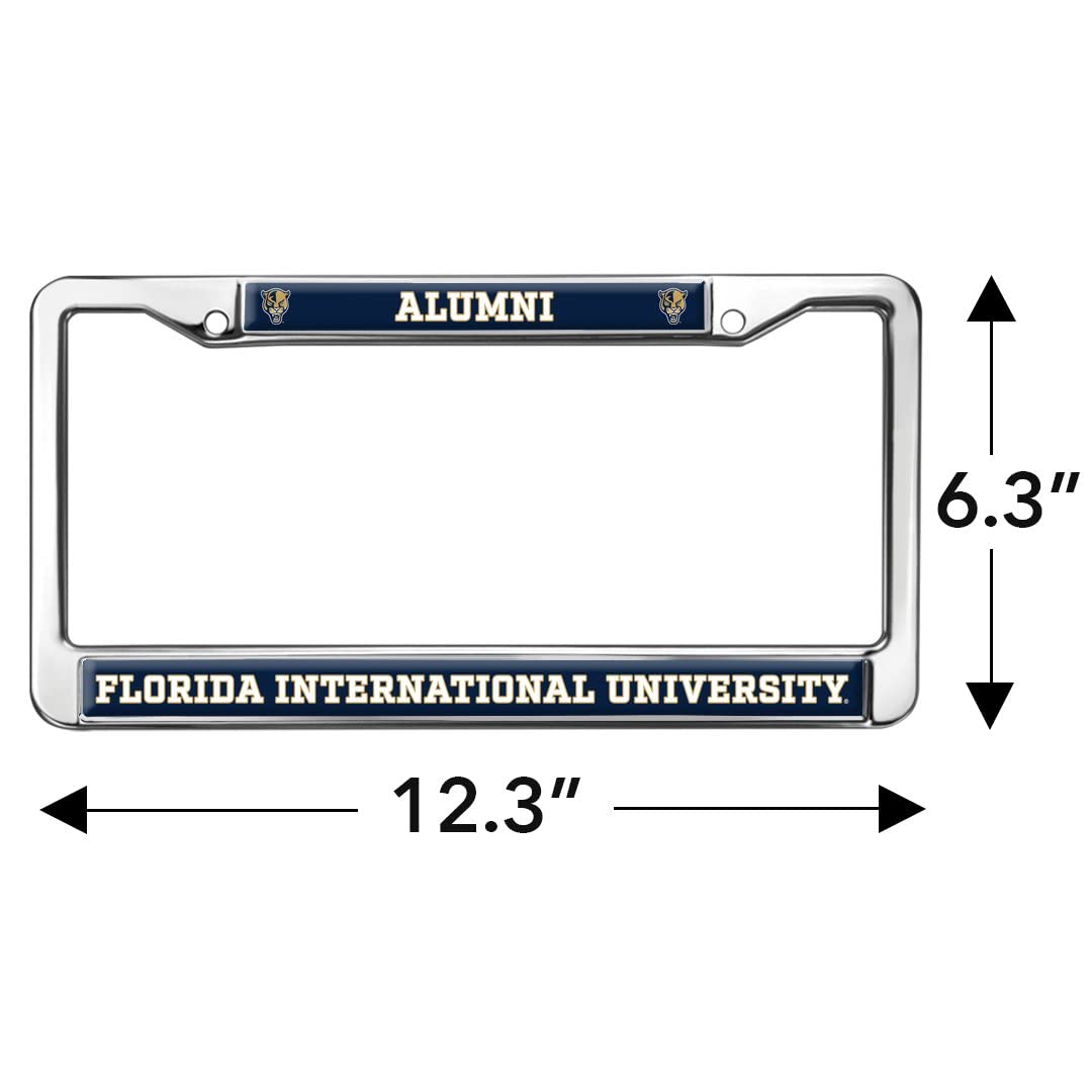 Florida International Alumni Design Full Size Standard License Plate Metal Frame
