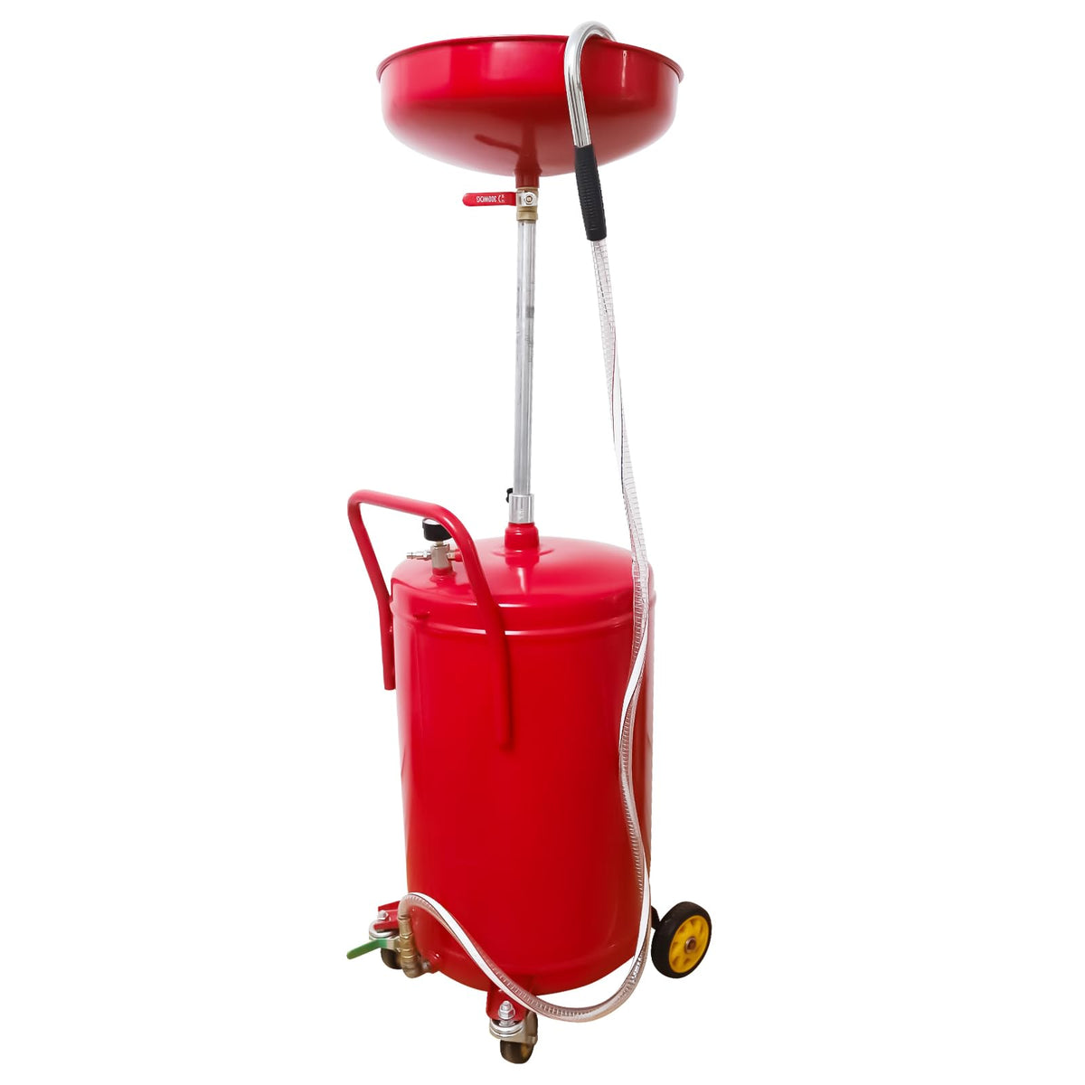 Aain Portable Oil Drain Container,20 Gallon Waste Oil Drain Tank,Air Operated Drainer for Oil Change,Portable Fluid Drain Dispos