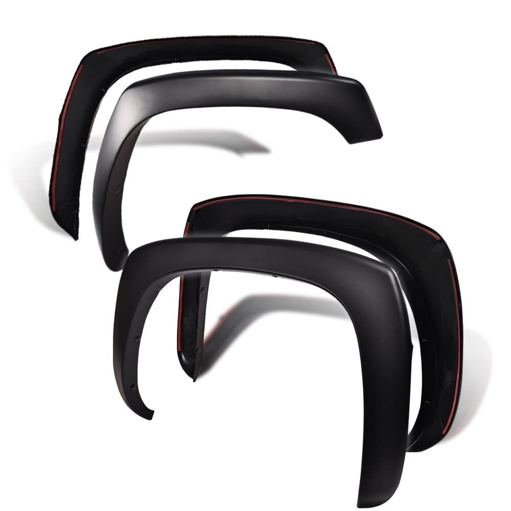 PIT66 Fender Flares, Compatible With Chevy Silverado GMC Sierra 1999-2006/Suburban Yukon XL 2000-2006/Avalanche 2002-2006 68.4 '